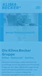 Mobile Screenshot of klima-becker.de